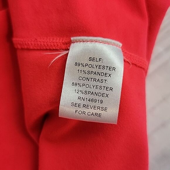 Jessica Simpson partial mesh pullover top - Orange red Women's Size 1X - Picture 9 of 11